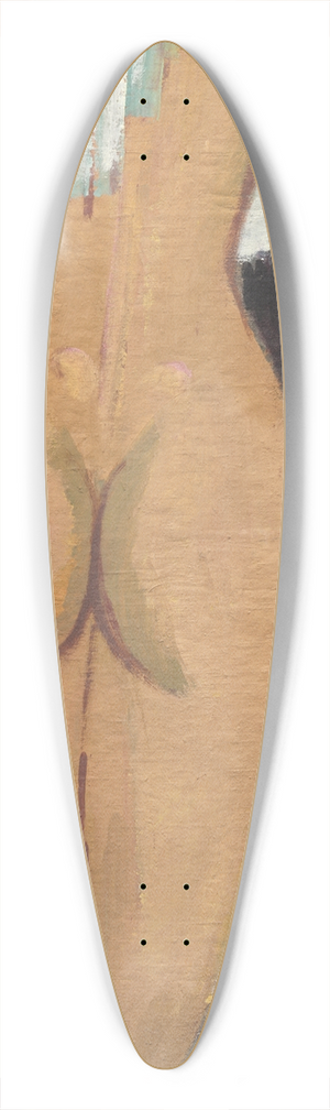 Ernst Ludwig Kirchner - Nude Figure (reverse) 39.3 inch art pintail longboard deck
