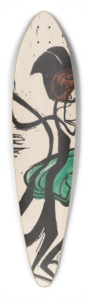 Ernst Ludwig Kirchner - Palucca 39.3 inch art pintail longboard deck