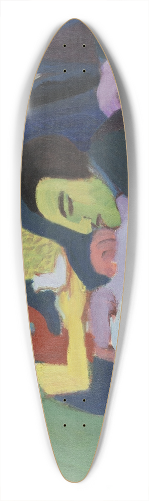 Ernst Ludwig Kirchner - Scene at a Caf 39.3 inch art pintail longboard deck