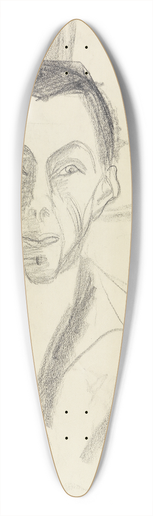 Ernst Ludwig Kirchner - Selbstbildnis 39.3 inch art pintail longboard deck