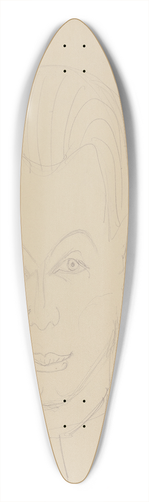 Ernst Ludwig Kirchner - Self-portrait 39.3 inch art pintail longboard deck