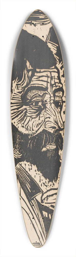 Ernst Ludwig Kirchner - Sennkopf (Martin Schmied) 39.3 inch art pintail longboard deck