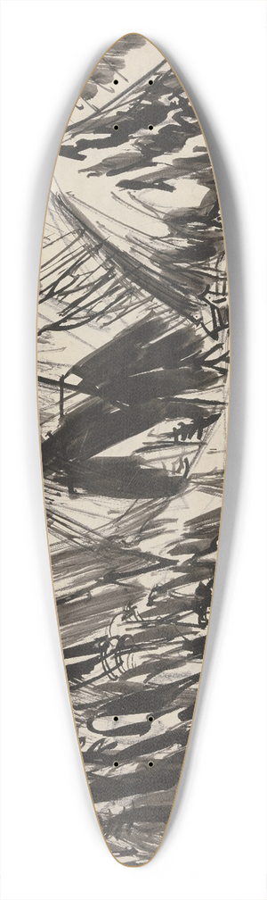 Ernst Ludwig Kirchner - Stafelalp 39.3 inch art pintail longboard deck