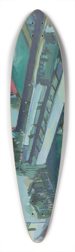 Ernst Ludwig Kirchner - Straenbahn und Eisenbahn 39.3 inch art pintail longboard deck