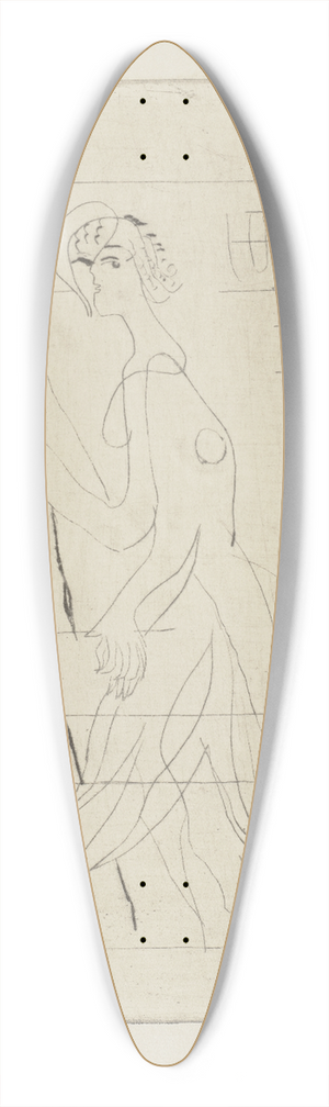 Ernst Ludwig Kirchner - Straenszene 39.3 inch art pintail longboard deck