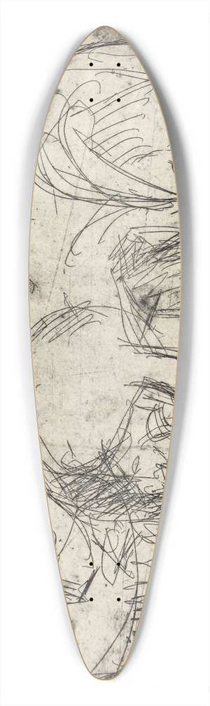 Ernst Ludwig Kirchner - Sugende Katze 39.3 inch art pintail longboard deck