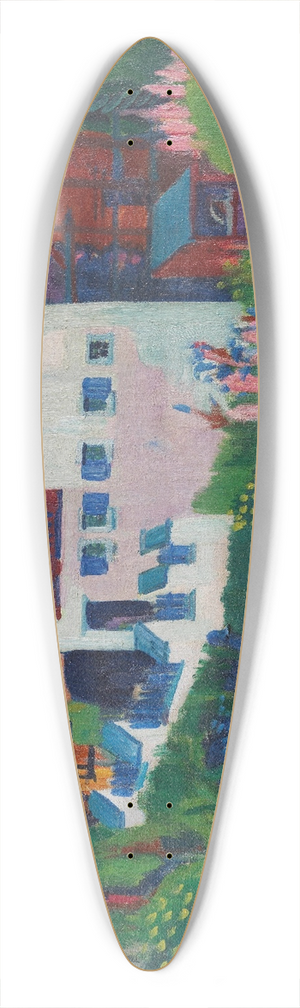 Ernst Ludwig Kirchner - Unser Haus 39.3 inch art pintail longboard deck