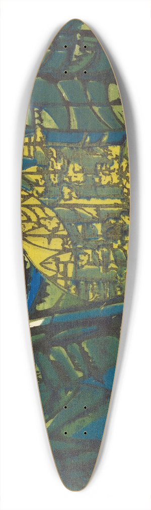 Ernst Ludwig Kirchner - Waldfriedhof 39.3 inch art pintail longboard deck