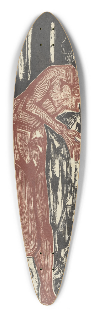 Ernst Ludwig Kirchner - Woman Bathing by the Oven 39.3 inch art pintail longboard deck