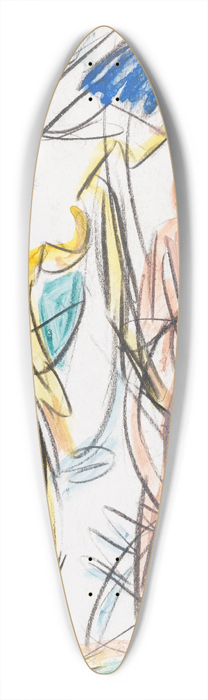 Ernst Ludwig Kirchner - Zwei Akte im Walde 39.3 inch art pintail longboard deck