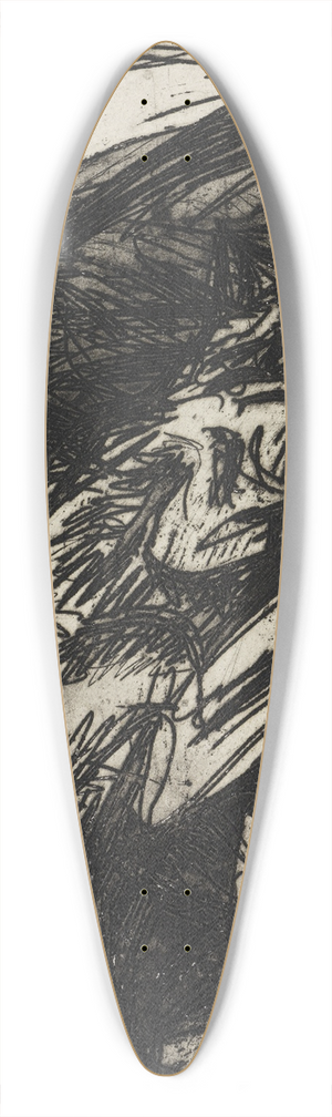 Ernst Ludwig Kirchner - Zwei Katzen;Berghuser  Stafelalp 39.3 inch art pintail longboard deck
