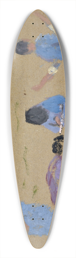 Ernst Schiess - Children Barefoot in the Green 39.3 inch art pintail longboard deck
