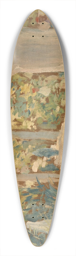 Ernst Schiess - Mohammedaner im Park 39.3 inch art pintail longboard deck