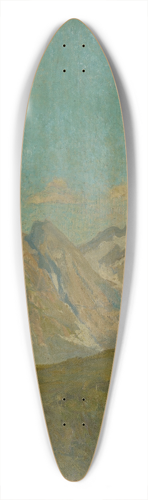 Ernst Schiess - Mountains 39.3 inch art pintail longboard deck
