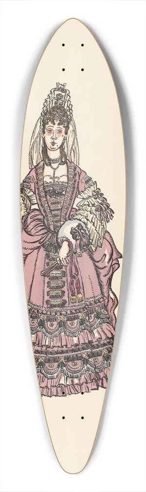 Ernst Stern - Dorimene 39.3 inch art pintail longboard deck