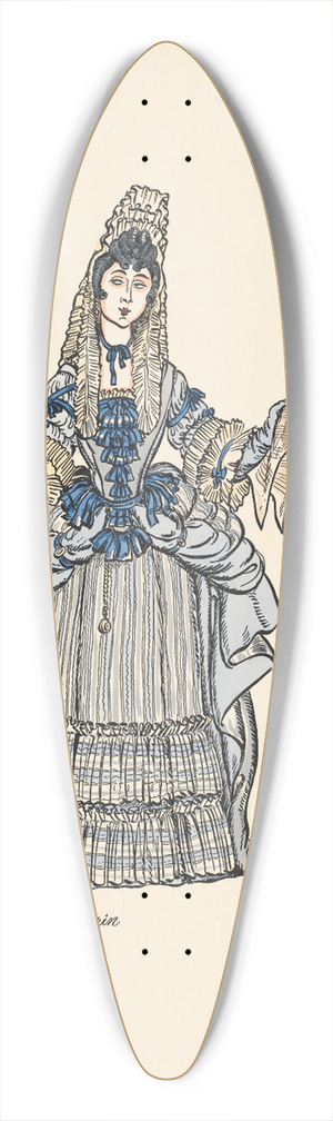 Ernst Stern - Erste Sngerin 39.3 inch art pintail longboard deck