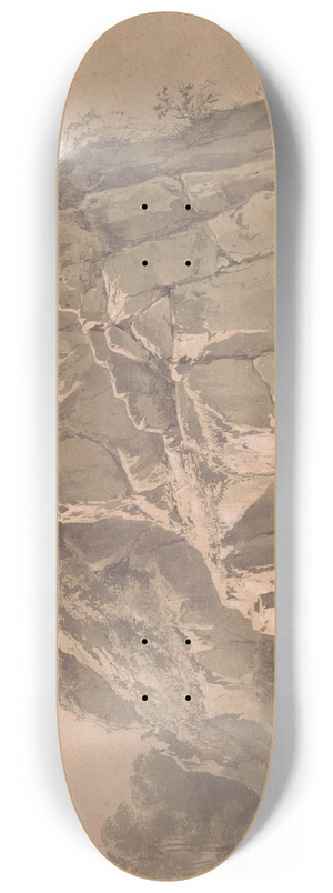 Jean-Jacques de Boissieu - The Rock of Beauregard, Lyon 8.25 inch art skate deck