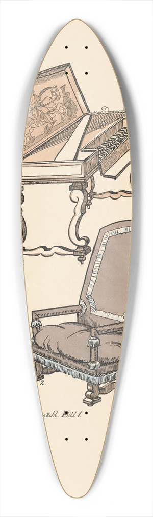 Ernst Stern - Spinett und Lehnstuhl 39.3 inch art pintail longboard deck