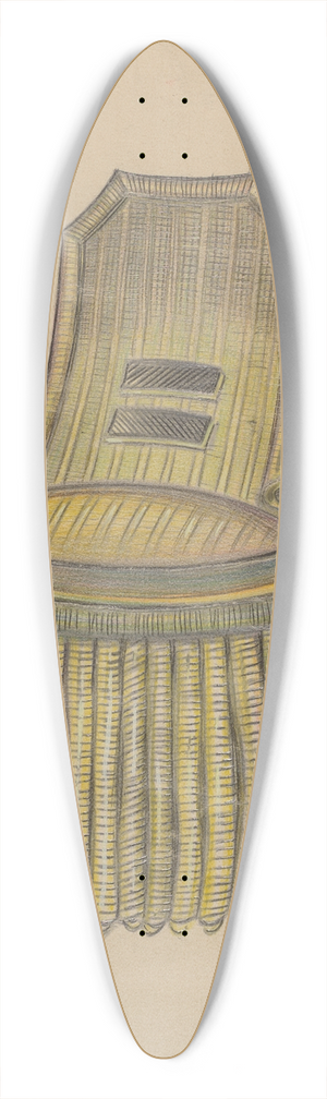 Erwin Schwabe - Epaulet 39.3 inch art pintail longboard deck