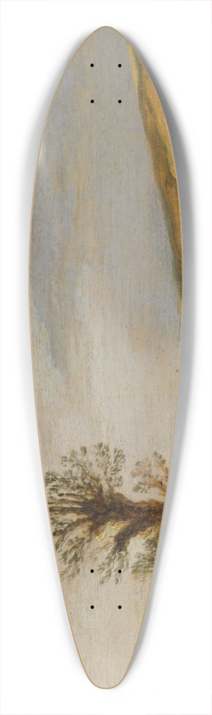 Esaias van de Velde - A View in the Dunes 39.3 inch art pintail longboard deck