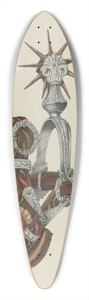 Ethel Dougan - Womans Spur 39.3 inch art pintail longboard deck