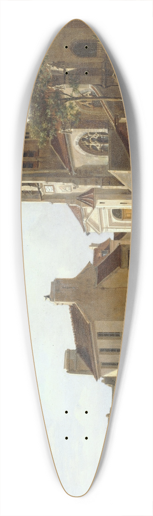 Etienne Bouhot - Vue de lglise Saint-Germain-de-Charonne 39.3 inch art pintail longboard deck
