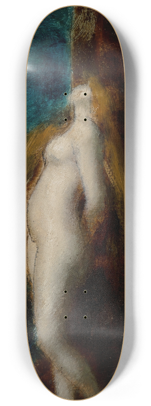 Jean-Jacques Henner - Nue avec cheveux longs 8.25 inch art skate deck