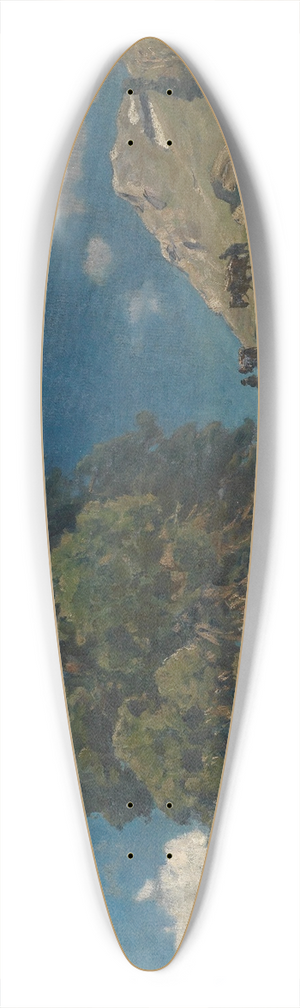 Eugen Bracht - Monte Rosa und Arven 39.3 inch art pintail longboard deck