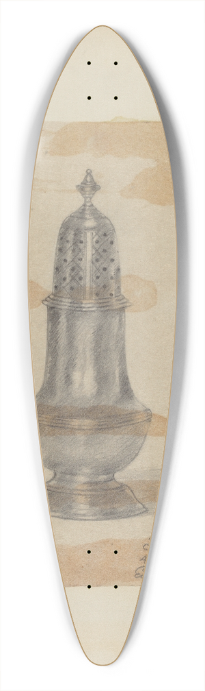Eugene Barrell - Silver Shaker 39.3 inch art pintail longboard deck