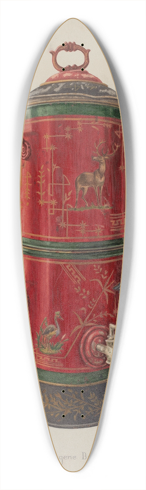 Eugene Bartz - Portable Crock Filter 39.3 inch art pintail longboard deck