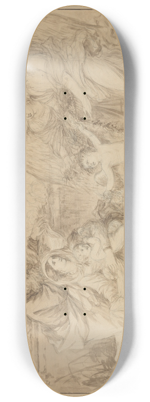 Jean-Jacques Lagrene - Rest on the Flight into Egypt 8.25 inch art skate deck