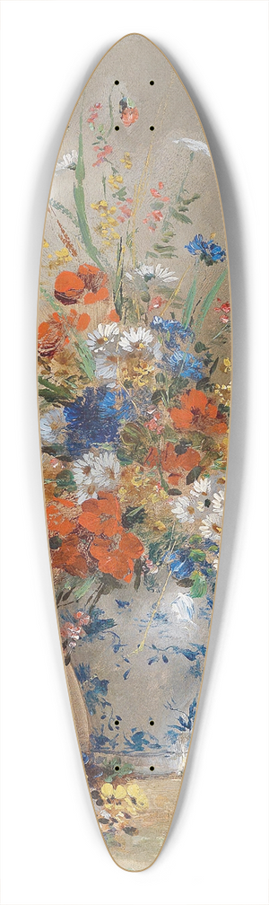 Eugene Petit - Blumenstillleben 39.3 inch art pintail longboard deck