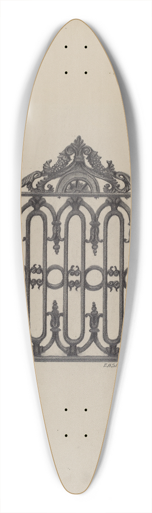 Eugene Shellady - Gate 39.3 inch art pintail longboard deck