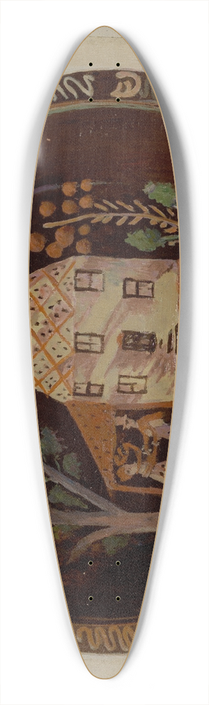 Eugene Shellady - Pa. German Deep Dish 39.3 inch art pintail longboard deck