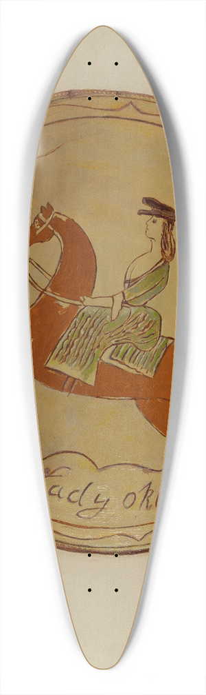 Eugene Shellady - Pie Plate 39.3 inch art pintail longboard deck