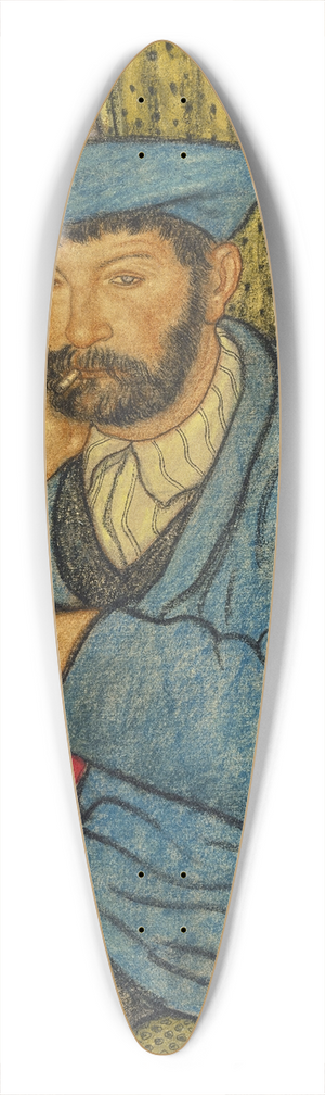 Eugeniusz Zak - Bearded Man 39.3 inch art pintail longboard deck