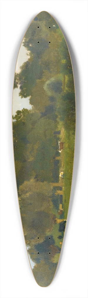 Eugen Jettel - Meadow With Cows 39.3 inch art pintail longboard deck
