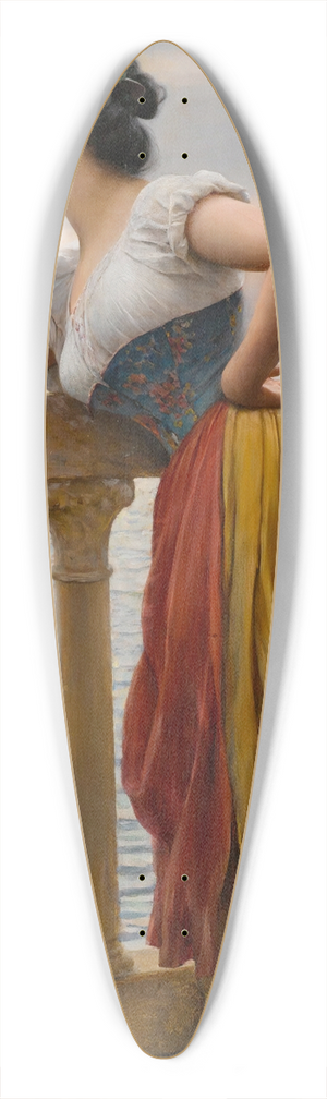 Eugen von Blaas - Anticipation 39.3 inch art pintail longboard deck
