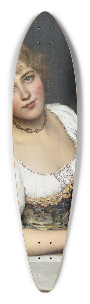 Eugen von Blaas - At The Window 39.3 inch art pintail longboard deck