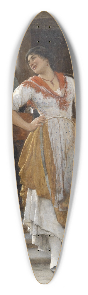 Eugen von Blaas - Die Wassertrgerin 39.3 inch art pintail longboard deck