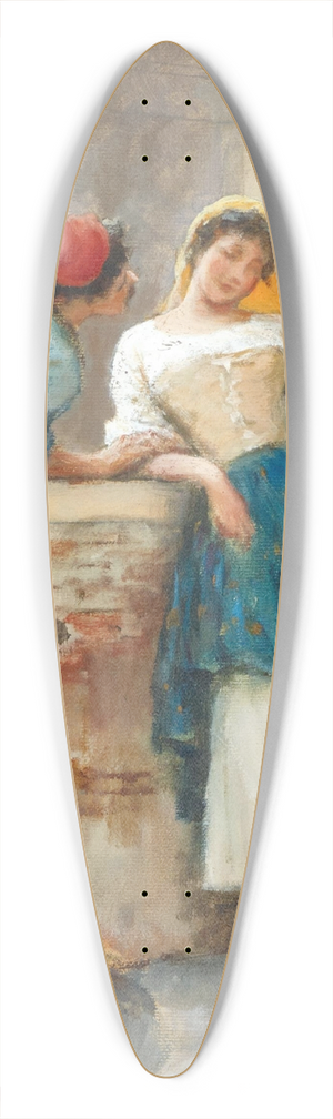 Eugen von Blaas - Flirtation 39.3 inch art pintail longboard deck