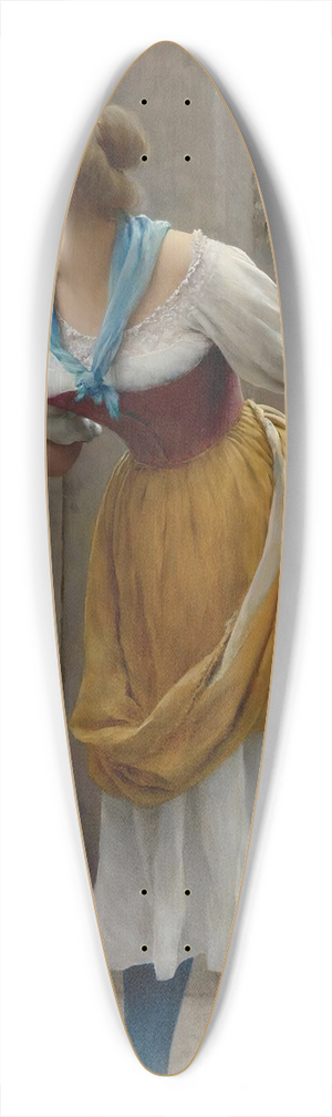 Eugen von Blaas - The eavesdropper 39.3 inch art pintail longboard deck