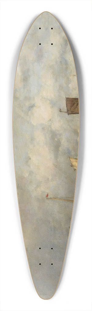 Eugne Boudin - Berck; le dpart des barques 39.3 inch art pintail longboard deck