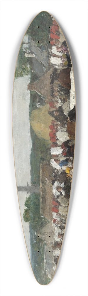 Eugne Boudin - Fair in Brittany 39.3 inch art pintail longboard deck