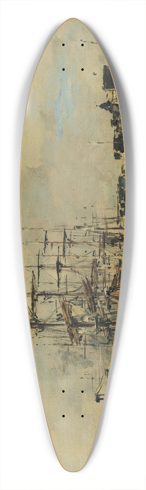 Eugne Boudin - Le Havre.Bassin De La Barre 39.3 inch art pintail longboard deck