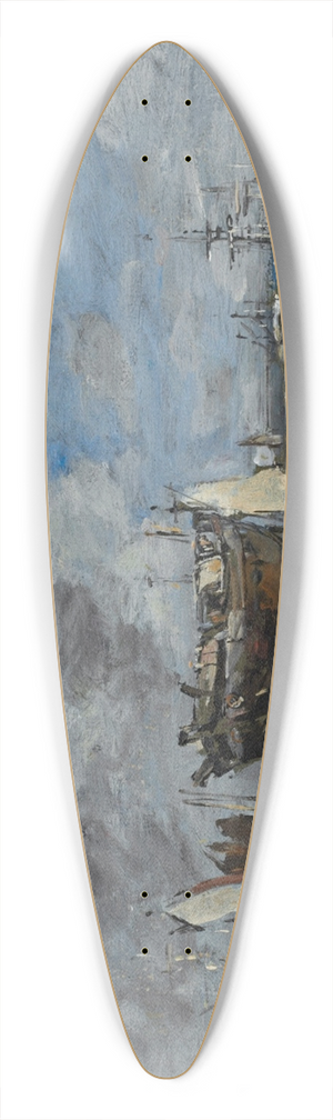 Eugne Boudin - Plougastel, le passage du Bac 39.3 inch art pintail longboard deck