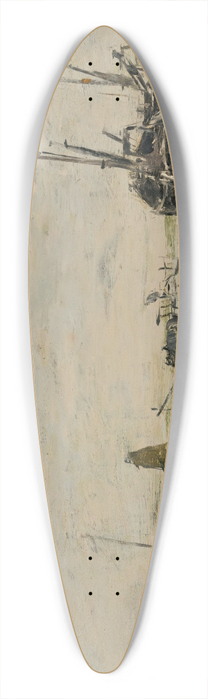 Eugne Boudin - Rivage De Berk, Mare Basse 39.3 inch art pintail longboard deck