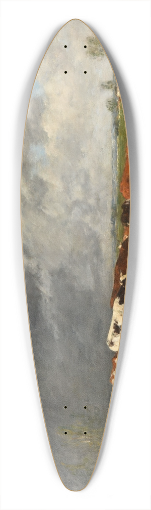 Eugne Boudin - Troupeau sabreuvant 39.3 inch art pintail longboard deck