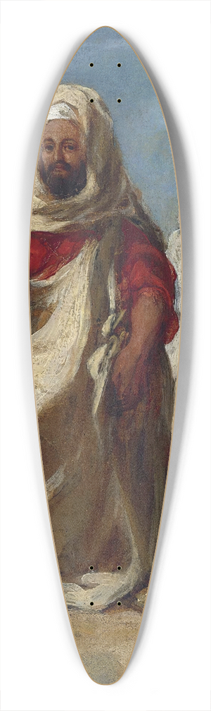 Eugne Delacroix - Moroccan Chieftain 39.3 inch art pintail longboard deck