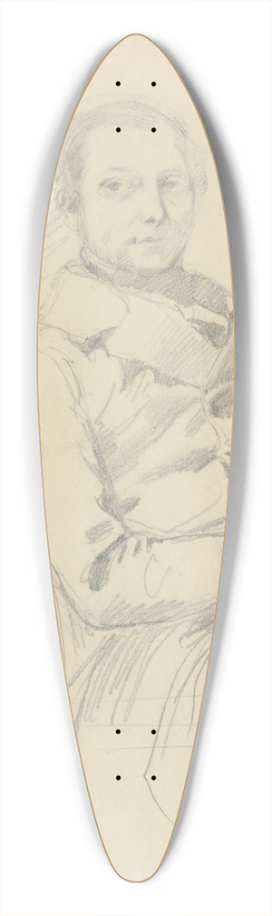 Eugne Delacroix - Study for Count Charles deMornay 39.3 inch art pintail longboard deck
